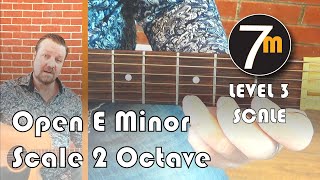 Open E Minor Scale 2 Octave  Guitar Lesson  Level 3 [upl. by Marieann785]