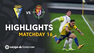 Highlights Cádiz CF vs Real Valladolid 00 [upl. by Adnicaj]