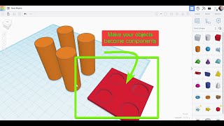 TinkerCAD  fixing the models by making multiple components [upl. by Navoj]