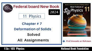 Assignment Solutions Deformation of Solids  Unit 7  Class 11 Physics  NBF  Federal Board [upl. by Briny267]