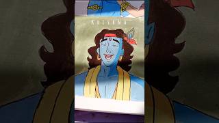 How to draw Krishna aesthetic art viralvideo shortvideo subscribeexplorekrishnapaintingwow [upl. by Noraed517]