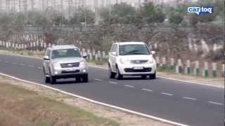 Ford Endeavour 4x4 AT vs Tata Aria 4x4 Pride Comparison Ford Endeavour advice for Indian car buyers [upl. by Nilsoj]