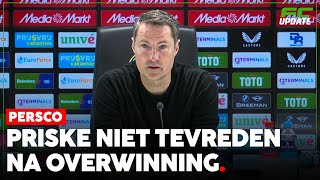 Brian Priske niet tevreden na overwinning Feyenoord quotIk heb hogere verwachtingenquot l FCUpdate Persco [upl. by Orodisi]