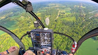 4K POV Helicopter Startup Takeoff Full Flight  Schweizer 269C1 [upl. by Karilynn160]