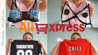 ALIEXPRESS REVIEW 7  Tryon bralettes badpakken amp kleding  Charlotte Blitzblum [upl. by Nitz]