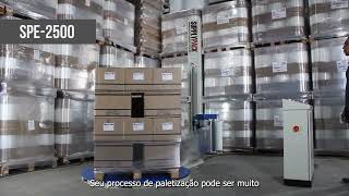 Paletizadora SPE2500  SUPPLYPACK SISTEMAS DE EMBALAGENS [upl. by Drews903]