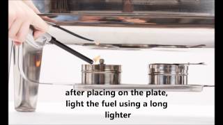 How to use a chafing dish [upl. by Richey]