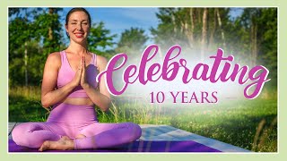 LIVE Community Celebration  10 years of Yoga with Kassandra [upl. by Nira]