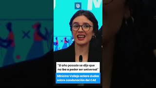 Ministra Vallejo aclara dudas sobre la condonación del CAE [upl. by Eenahc]