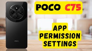 Change app permissions allow or deny  App permission settings Poco C75 [upl. by Aerdnna]