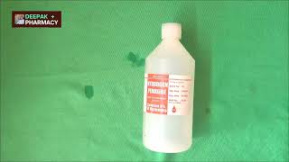 Hydrogen peroxide solution uses in hindi  Hydrogen peroxide solution Deepak pharmacy [upl. by Diandre]