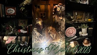 DECORATE MY CHRISTMAS MANTEL WITH ME  How I styled my book cases christmasdecor manteldecor [upl. by Hteb]