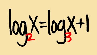 how to solve logarithmic equations with different bases [upl. by Ailec]