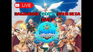 🔴LIVE RAGNAROK CROWN OPEN BETA DAY 2 LEVELING SANTUY [upl. by Ciel]