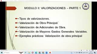 SESION 01 VALORIZACIÓN Y LIQUIDACIÓN DE OBRAS PÚBLICAS Y PRIVADAS [upl. by Japha]