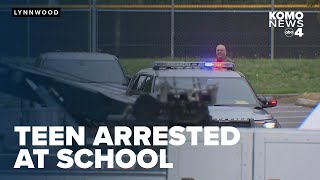 Lynnwood High School student arrested after brandishing gun during road rage incident [upl. by Laise]