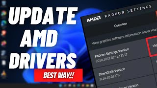 How to Update AMD Radeon Graphics Card Drivers  AMD Radeon Software Download amp Install 2022 [upl. by Aicertal]