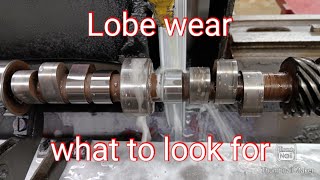 Camshafts lobe wear in the maximum Velocity area [upl. by Moncear]