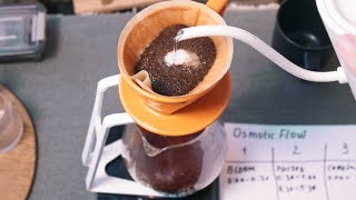 Pour Over Coffee  Osmotic Flow  Tutorial [upl. by Vitoria]