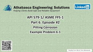 Part 06 Episode 02 API 5791 Pitting Corrosion Example 61 [upl. by Obe814]