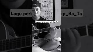 Cover solo guitar lagu pertama AlipBaTa Sepanjang jalan kenangan [upl. by Nylirad]