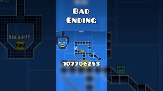 Geometry Dash Cubetrap Bad Ending shorts [upl. by Hukill]