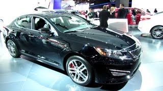 2013 KIA Optima SXL  Exterior and Interior Walkaround  2013 Detroit Auto Show [upl. by Biddick]