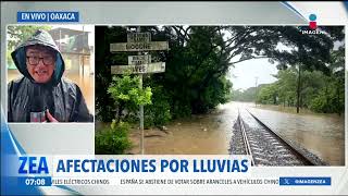 Desbordamiento del río Los Perros deja bajo el agua a Juchitán de Zaragoza Oaxaca  Francisco Zea [upl. by Neerhtak]