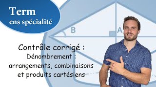 Contrôle corrigé  dénombrement et combinatoire  terminale  arrangements  combinaison … [upl. by Shannan]