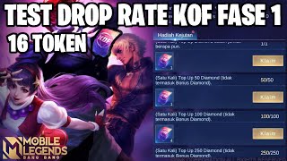 MARI KITA TEST DROP RATE 16x GACHA KOF FASE 1 MENGGUNAKAN TOKEN  APAKAH WORTH IT MOBILE LEGENDS [upl. by Etnoed715]