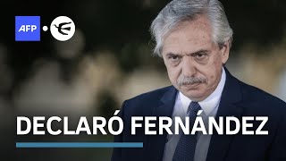 Alberto Fernández declaró en causa por administración fraudulenta [upl. by Iznek]