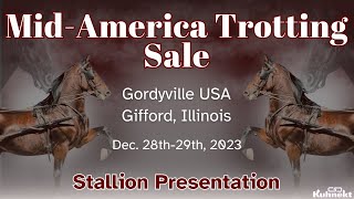 Stallion Presentation  2023 Mid America Trotting Sale [upl. by Piselli]