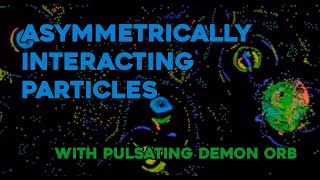 Asymmetrically interacting particles  Python version [upl. by Addison]