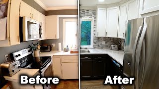 Small Kitchen Remodel TimeLapse  Complete Renovation Start to Finish [upl. by Ynagoham]