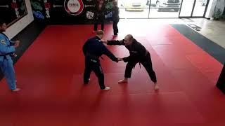 Forcas Noon Jiu Jitsu Class  Collar Drag Takedown Guard Passing Guard Pass to Submission [upl. by Oralle]