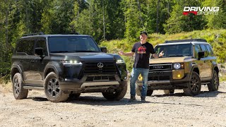 2024 Toyota Land Cruiser vs Lexus GX 550 Overtrail OffRoad Shootout [upl. by Rutherfurd]