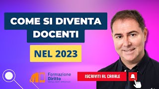 Come diventare docenti nel 2023 [upl. by Astra]