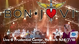 Bon Jovi  Live  Sold Out Prudential Center Newark NJ 4718 cramx3 concert experience [upl. by Washburn88]