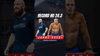 Record 243 CrossFit Open 2024  Jonne Koski  crossfit crossfitopen workout [upl. by Hayikat980]