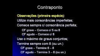 Contraponto 04  Dissonâncias e Dicas [upl. by Jennilee]