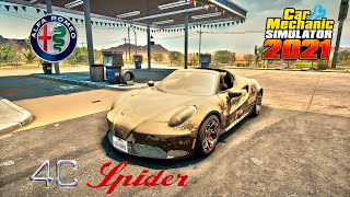 Restoration Alfa Romeo 4c  Car Mechanic Simulator 2021 [upl. by Salesin604]