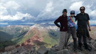 Climbing Colorado 14er Maroon Peak  South Ridge Route [upl. by Naerda]