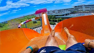 Crazy Water Coaster Ride at Aquapark Nessebar [upl. by Krueger787]