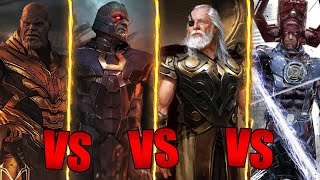 Thanos VS Darkseid VS Odin VS Galactus  Who Would Win [upl. by Michaelina]