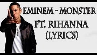 Eminem  The Monster ft Rihanna Lyrics OnScreen [upl. by Marchall871]