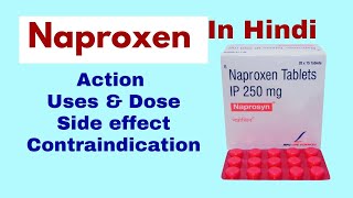 Naproxen  action use dose side effect  naproxen 500 tablet in hindi  Nurses drug guide [upl. by Anitroc]