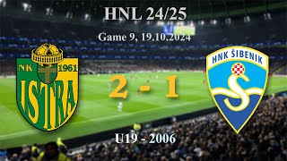 9 2006 U19 Istra 21 Šibenik HNL 2425 19102024 croatiafootball hnl [upl. by Loretta]