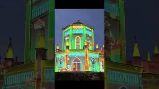 shorts Christmas Light Projection Show at CHIJMES christmas singapore lightprojection [upl. by Nolat]