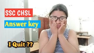 SSC CHSL ANSWER KEY OUT  SSC CHSL RESULT sscchsl sscresults [upl. by Zeba]