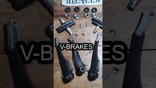 COMO ARREGLAR FRENOS DE BICICLETA  V BRAKE POWER diy reciclaje bicicleta [upl. by Ayaj]